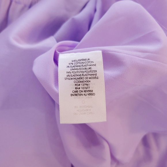 Alice & Olivia Hartley Bow Tie Open Back Tiered Lavender Halter Midi Dress - Picture 6 of 8